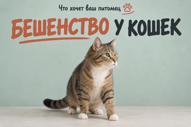 Бешенство у кошек: заражение возможно только через укус, а не слюну на шерсти
