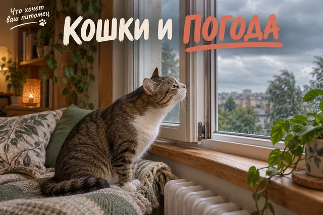 Кошка чует дождь за десятки минут до капель — обоняние в 10–14 раз сильнее человеческого