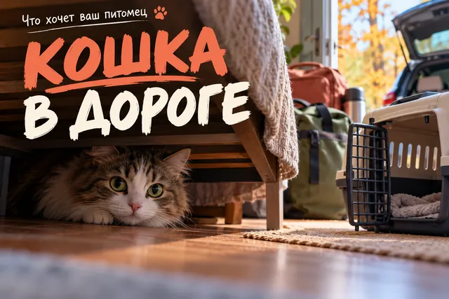 Почему кошка прячется при виде переноски и как помочь ей в поездке?