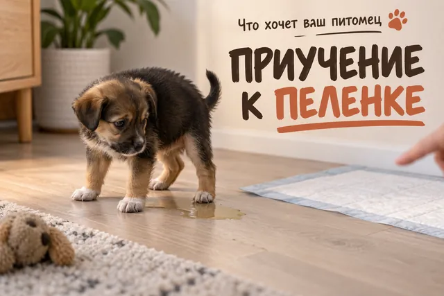 Большинство хозяев ждет, что щенок сам придет на пеленку — но в 1,5 месяца он не способен терпеть