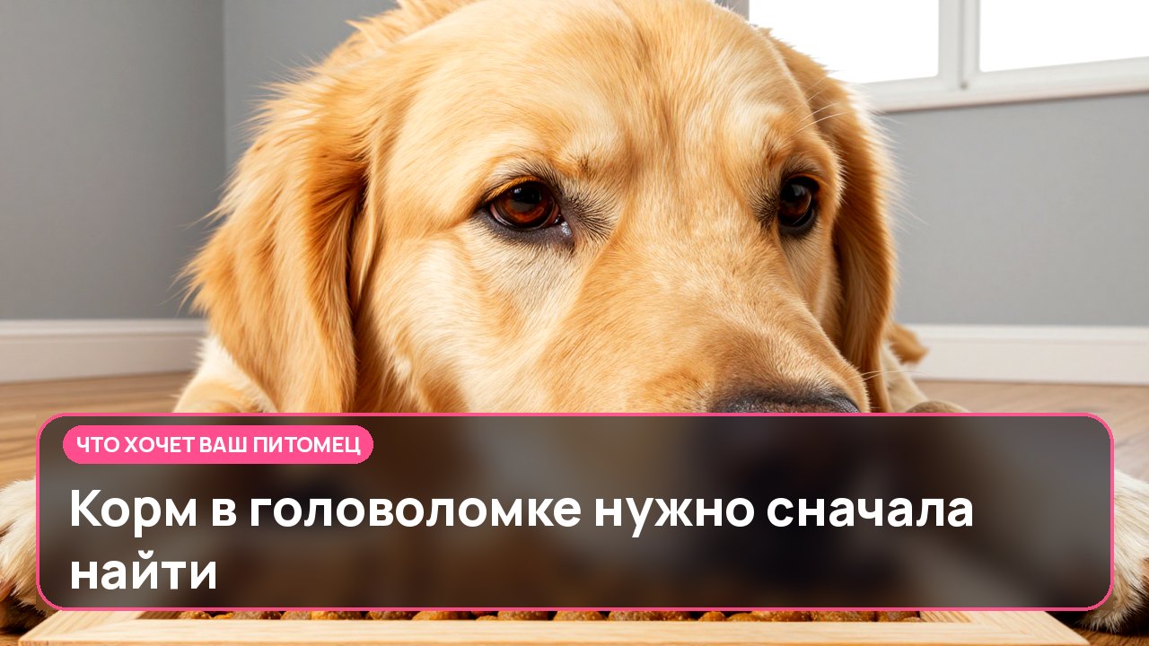 Корм в головоломке нужно сначала найти