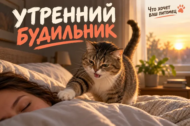 Почему кошка будит в 5:30: норма, сигнал или ваша ошибка?