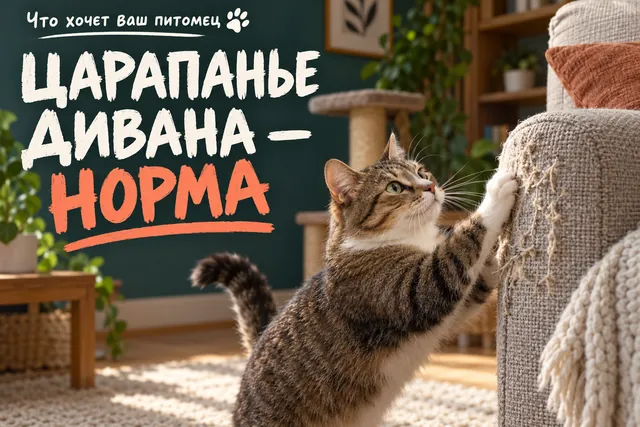 Оказалось, что 83,9% кошек дерут мебель: это инстинкт, а не месть