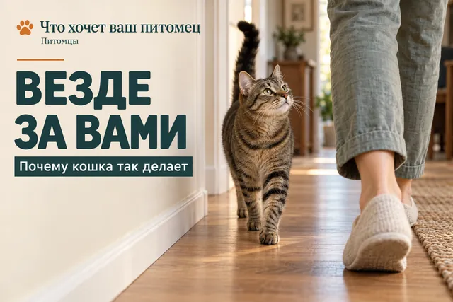 Почему кошка ходит за хозяином из комнаты в комнату — и это не просто привычка