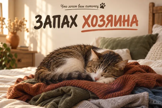 Оказалось, что кошка ложится на вашу одежду чаще из-за знакомого запаха, а не от тоски по вам