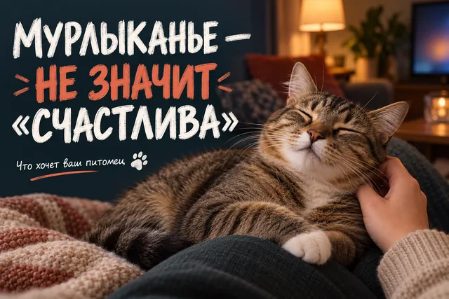 Почему кошка мурчит: 5 причин, и когда это не про удовольствие