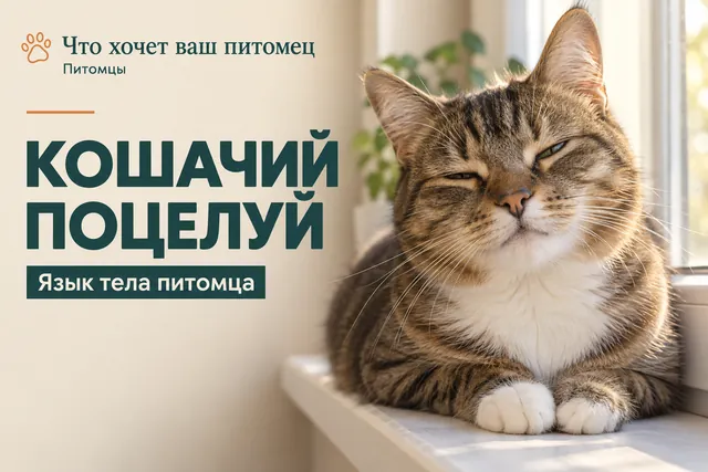 Почему кошка смотрит на человека и медленно моргает — «кошачий поцелуй» на самом деле