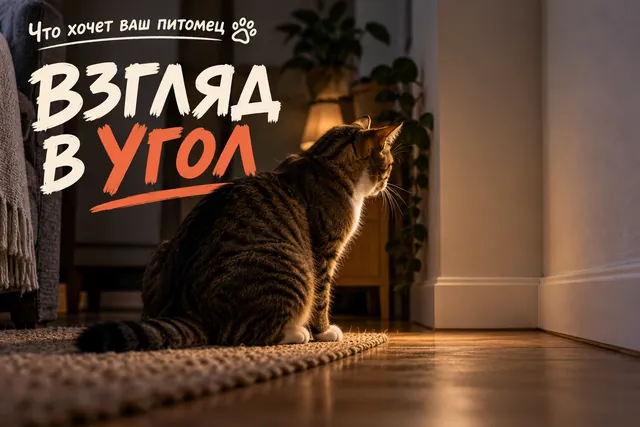 Пустой угол не пуст для кошки: она слышит ультразвук, который для вас в комнате тихо