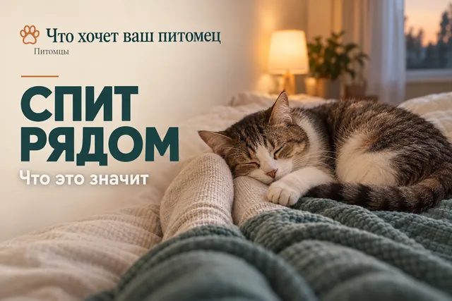 Почему кошка спит именно рядом с хозяином, а не на своей лежанке