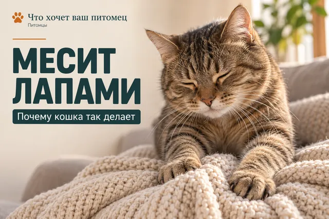 Почему кошка топчется лапами по человеку, одеялу или дивану