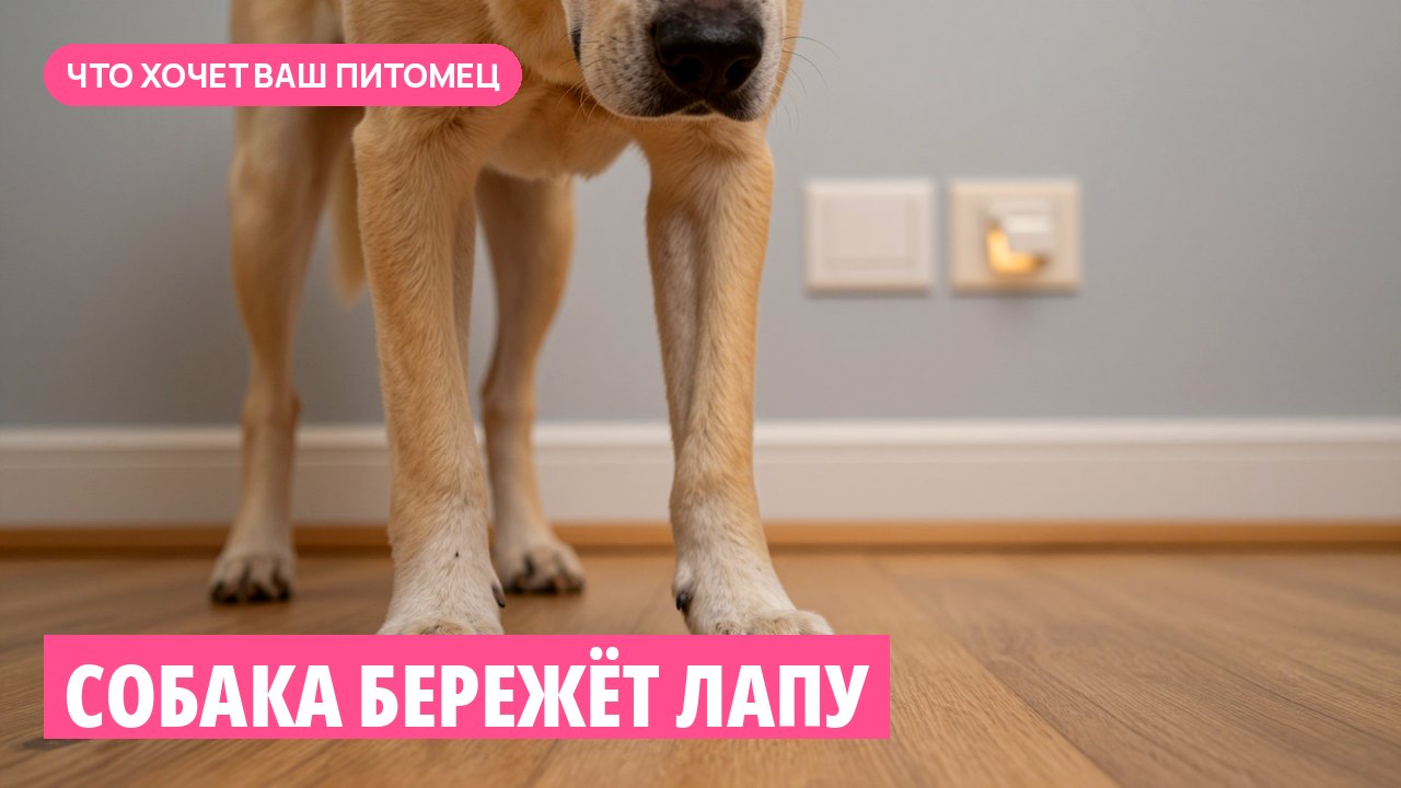 Собака бережёт лапу — повод обратиться к ветеринару