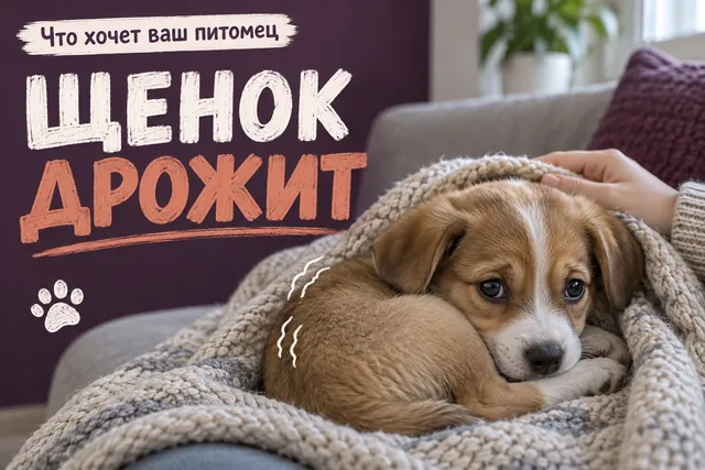 Почему щенка трясёт: 6 причин и когда пора к ветеринару