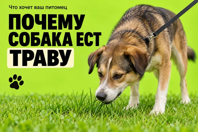 Почему собака ест траву и что с этим делать