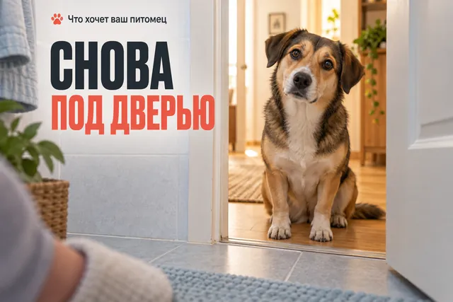 Почему собака ходит за хозяином даже в ванную — и что с этим делать
