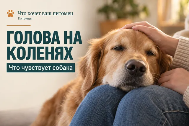 Почему собака кладёт голову человеку на колени