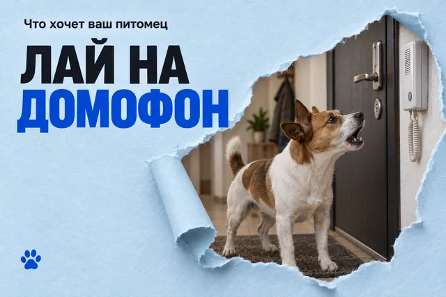 Почему собака лает на домофон до того, как гость вошёл, и что с этим делать
