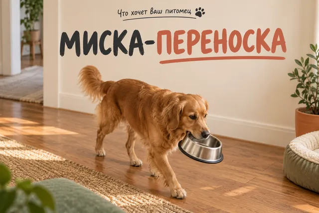 Оказалось, что собака носит миску не из-за голода — это может быть реакцией на ваше внимание