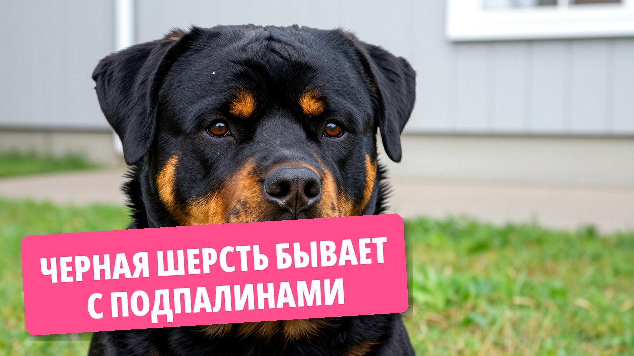 Черная шерсть бывает с подпалинами
