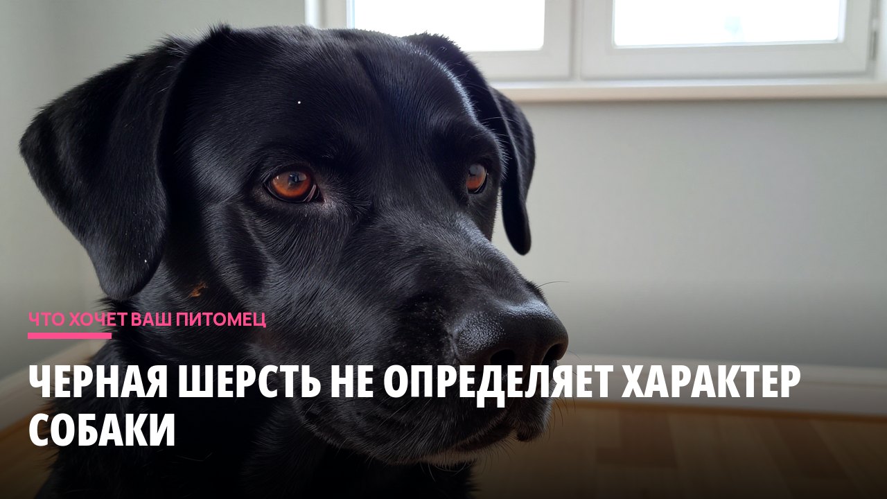 Черная шерсть не определяет характер собаки
