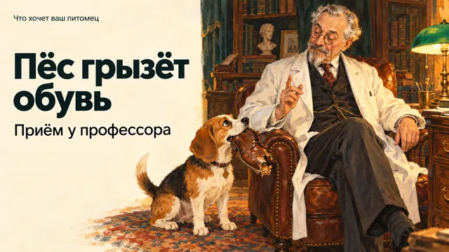 Почему пёс грызёт обувь, когда вас нет дома, и что делать