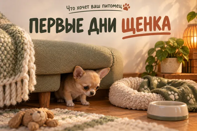 Почему щенок чихуахуа прячется и скулит в первые дни дома и как ему помочь?